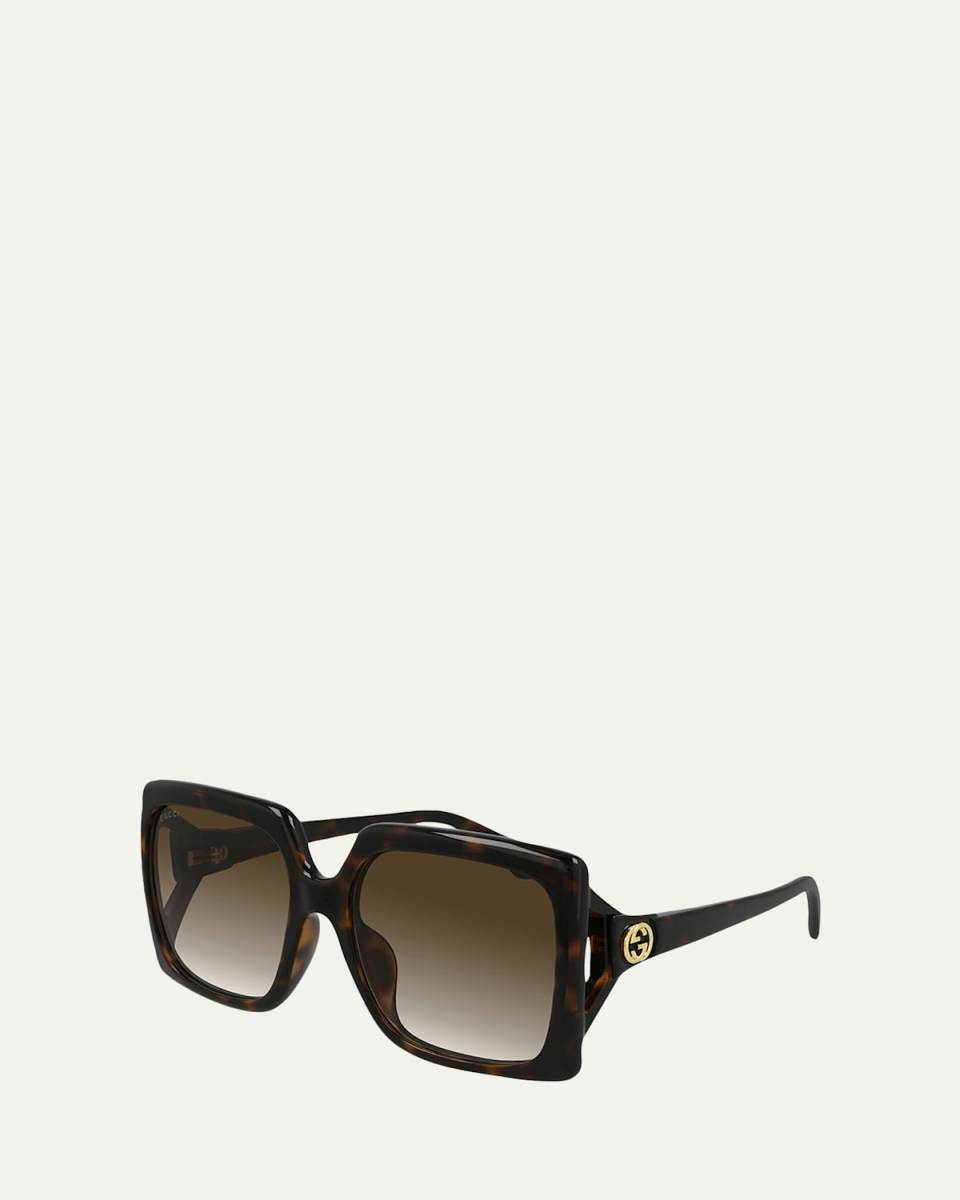 Oversized Square Injection Plastic Sunglasses